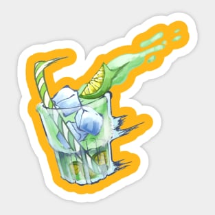 Flying Caipirihna Sticker